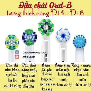Đầu bàn chải ORAL-B và Philips