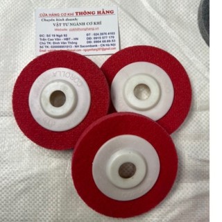 (set 10 cái) Nỉ đánh bóng phi 100mm ( nỉ đỏ - xám - trắng)