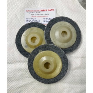(set 10 cái) Nỉ đánh bóng phi 100mm ( nỉ đỏ - xám - trắng)