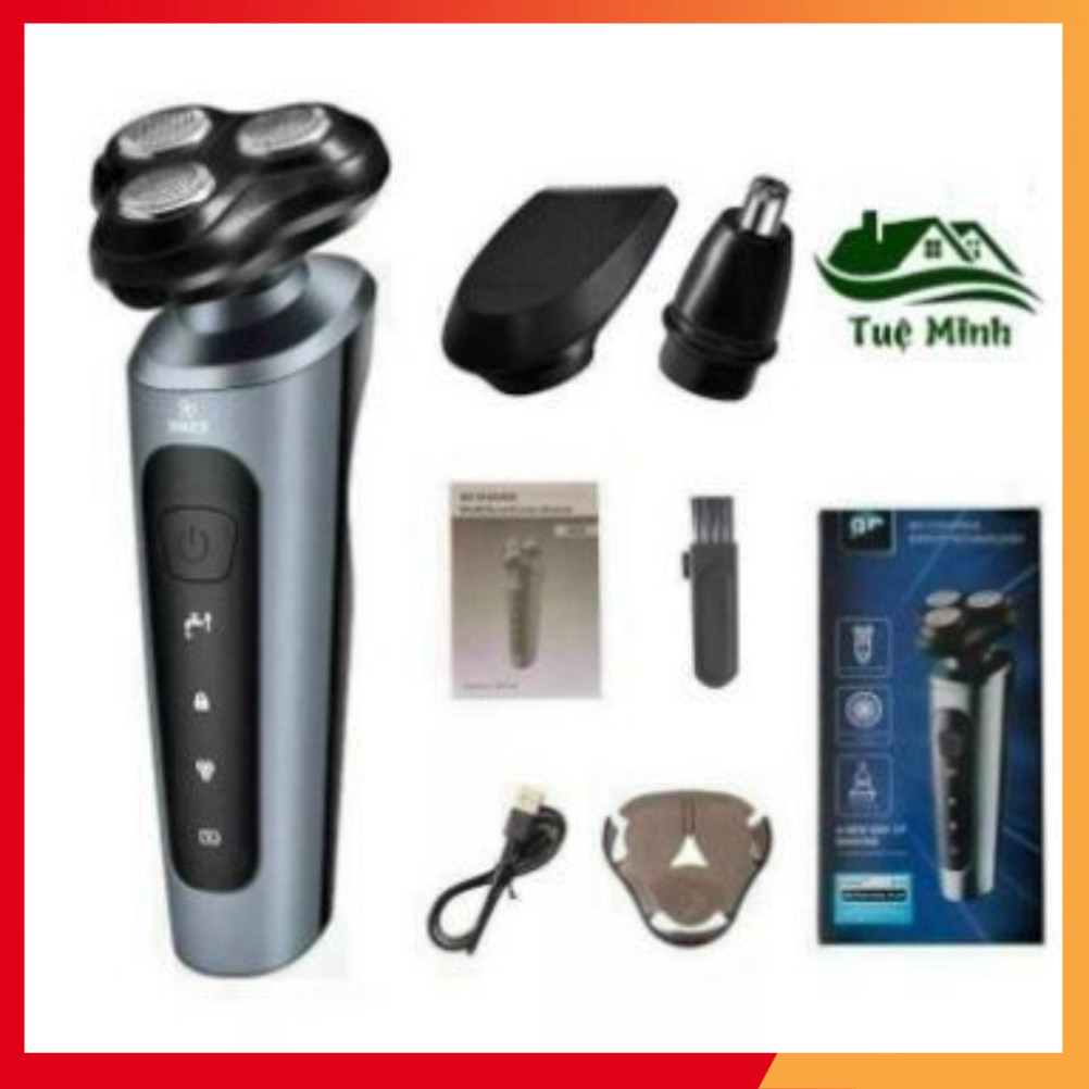 Máy cạo râu 9D SHAVER 4 in 1 cao cấp tặng kèm 6 phụ kiện tiện lợi