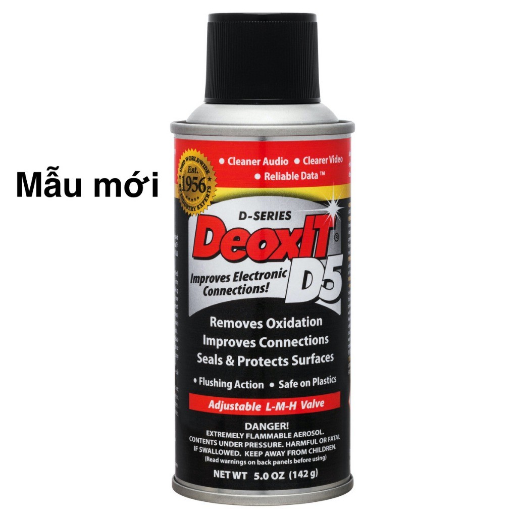 Dung dịch tẩy rửa chống oxy hoá Deoxit D5S-6 - 142g/Chai