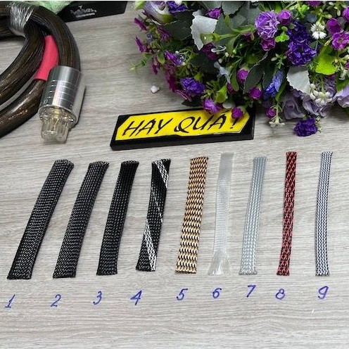 Combo 5 mét Da rắn - Xác rắn - Ống gen lưới nylon luồn dây (Loại phổ thông)
