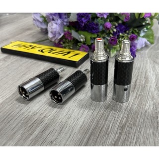 (Cặp 2 cái) Jack cắm chuyển đổi tín hiệu XLR & RCA, adaptor chuyển đổi XLR & RCA