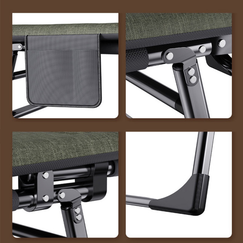 Ghế gấp gọn ngủ trưa cho dân văn phòng, bệnh viện, cắm trại tiện lợi chắc chắn kèm đệm thoải mái | BigBuy360 - bigbuy360.vn