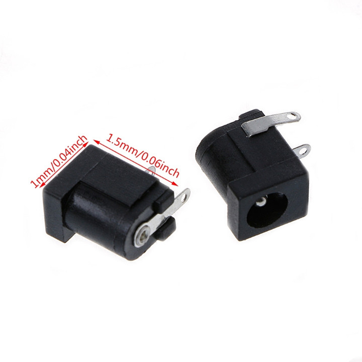 Jack DC cái 5.5*2.1 DC005 chân cắm