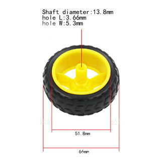 Bánh Xe Robot V1 Màu Vàng