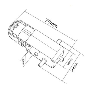 Động cơ giảm tốc vàng 3V-9V Robot diy