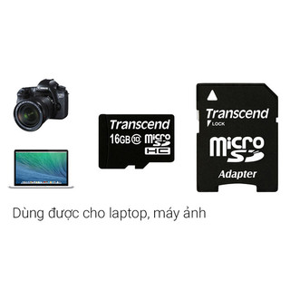 Thẻ Nhớ MicroSD Class 10 Tốc Độ Cao (Đen) 16GB