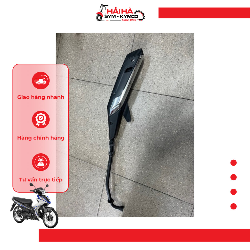 Ống pô xe Galaxy mã VBA [Chính hãng SYM]