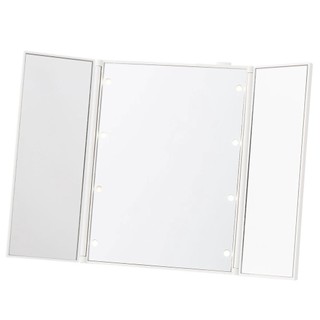 NITORI Gương Trang Điểm Nhỏ Gọn Có Đèn Led Wh