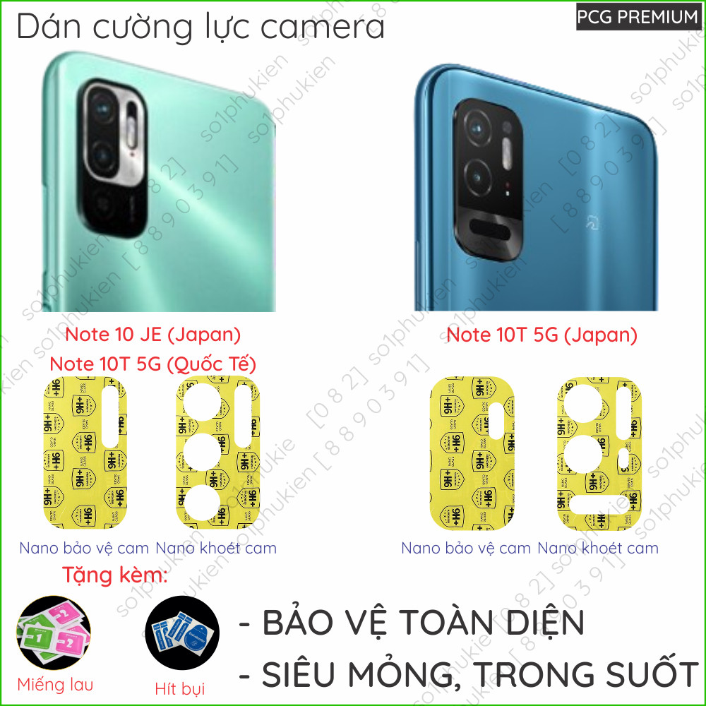 [Mua 1 tặng 1] Dán cường lực camera Xiaomi Redmi Note 10 JE (Japan)/ Note 10T 5G (Quốc Tế)/Note 10T 