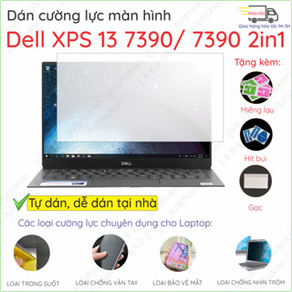 Dán màn hình cường lực laptop Dell XPS 13 7390/ 7390 2in1 nano dẻo siêu mỏng trong suốt, nhám chống vân tay, bảo vệ mắt