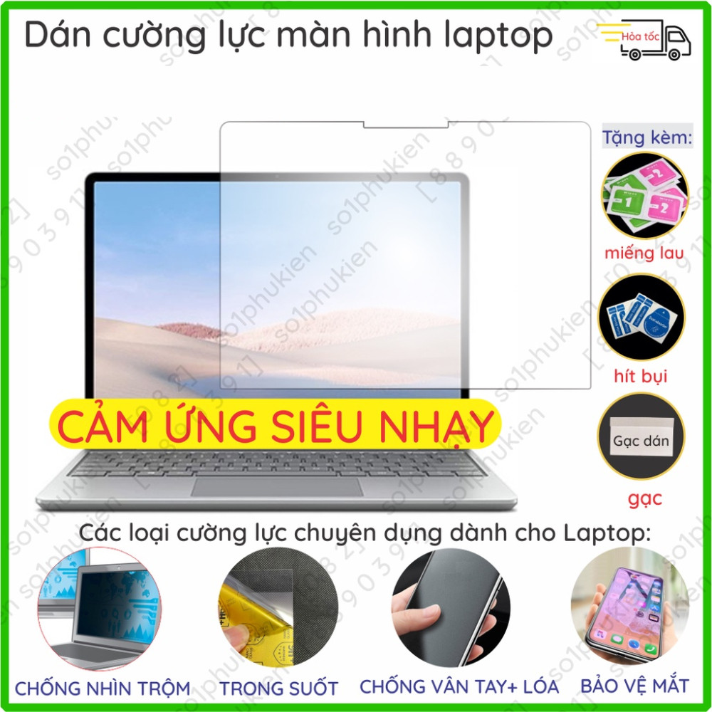 Dán màn hình cường lực Surface Laptop Go/ Surface Laptop Go 2 12.4 in/ Surface Go/ Surface Go 2 nano