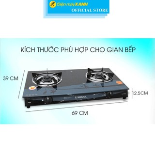 Bếp ga đôi Sakura SA-695SG