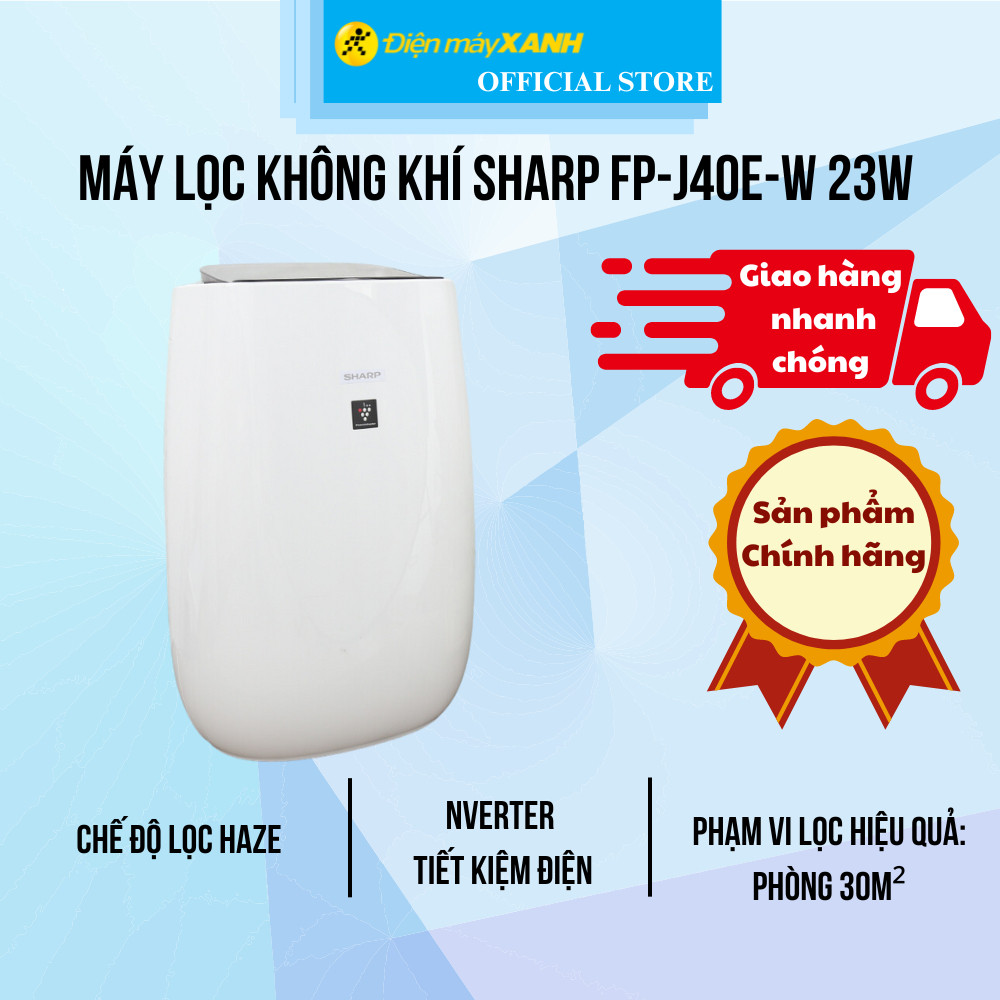 Máy lọc không khí Sharp FP-J40E-W 23W