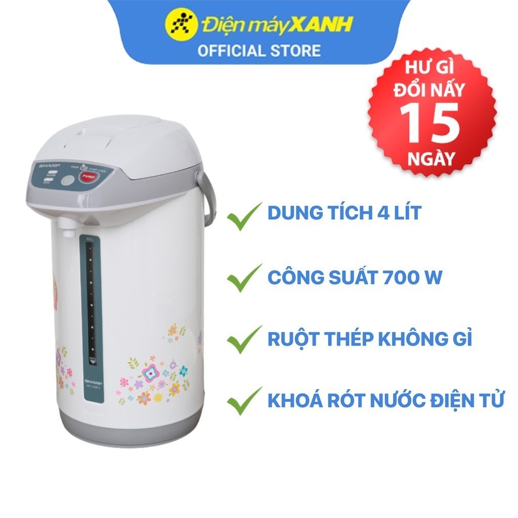 Bình thủy điện Sharp KP-Y40PV-CU 4 lít