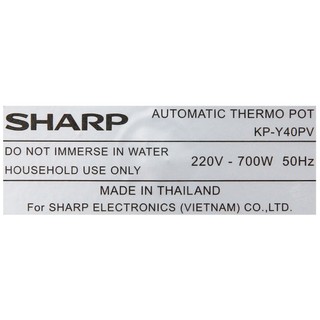 Bình thủy điện Sharp KP-Y40PV-CU 4 lít