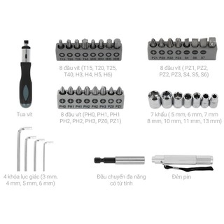Bộ vặn vít đa năng Bosch 38 món
