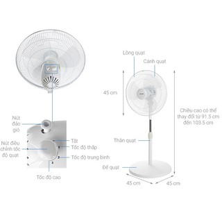 Quạt lửng Comfee CF-FF4019VFW - Hàng chính hãng