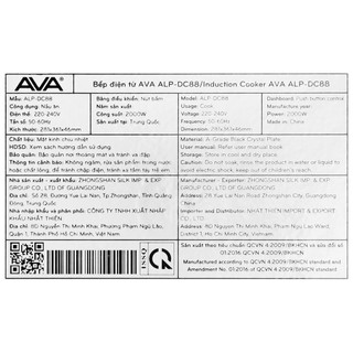 Bếp điện từ AVA ALP-DC88