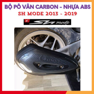 Ốp Pô Sh Mode Các Đời Xe Sh Mode 2013 - 2019 Và Sh Mode 2020 - 2025 Nhựa ABS Phủ Vân Carbon Đẹp  Bền