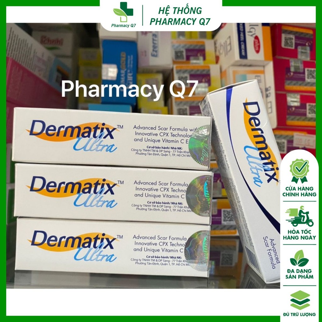 Gel Dermatix Ultra hỗ trợ giảm sẹo, giảm đau ngứa tuýp 7g