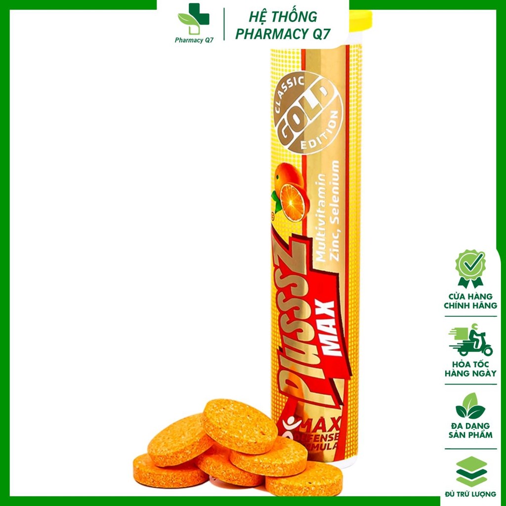 Plusssz Max Multivitamin bổ sung vitamin và khoáng chất (Tuýp 20 viên)