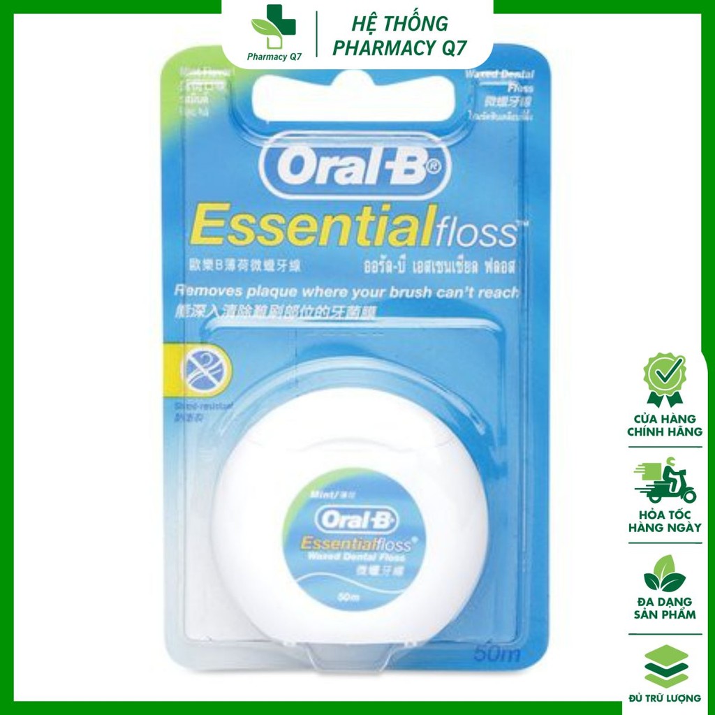 Mẫu mới ORAL B CHỈ NHA KHOA Essential Floss 50m