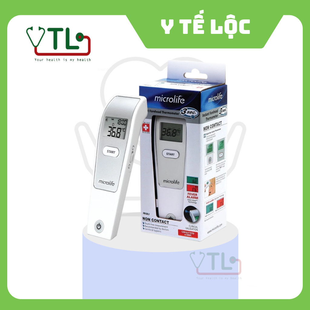 Nhiệt kế Microlife Fr1mf1 đo trong 1s không tiếp xúc bảo hành chính hãng 2 năm