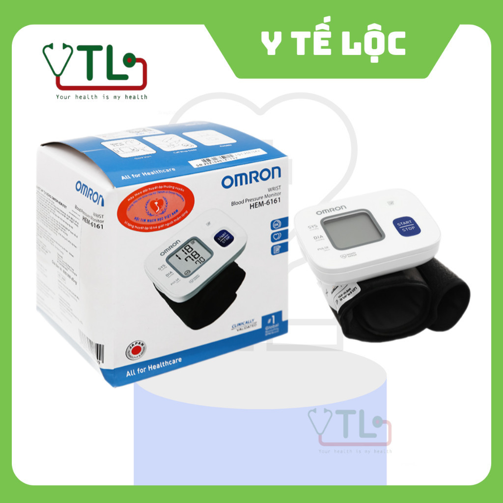 Máy Đo Huyết Áp Cổ Tay Omron - HEM-6161 BH chính hãng 5 năm