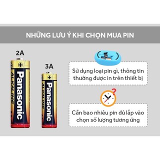 Vỉ 2 viên Pin Panasonic Alkaline AA , 1.5V ( Thêm 20% dung lượng)