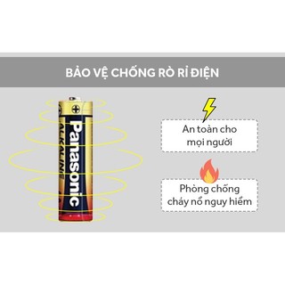 Vỉ 2 viên Pin Panasonic Alkaline AA , 1.5V ( Thêm 20% dung lượng)