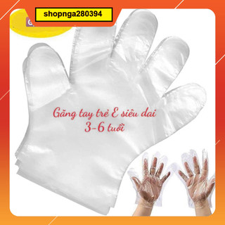 Sét 100 gang tay sinh học tự hủy dùng 1 lần cho trẻ em từ 3-6 tuổi
