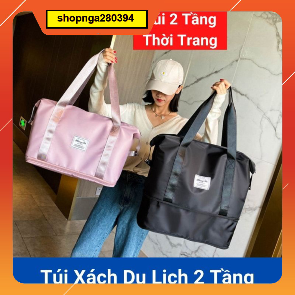 Túi Xách Du Lịch Cỡ Lớn 2 Tầng, Túi Du Lịch Đa Năng Nam Nữ Đựng Quần Áo Mỹ Phẩm
