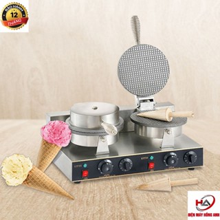 Máy Làm Vỏ Bánh Ốc Quế Công Nghiệp Đôi