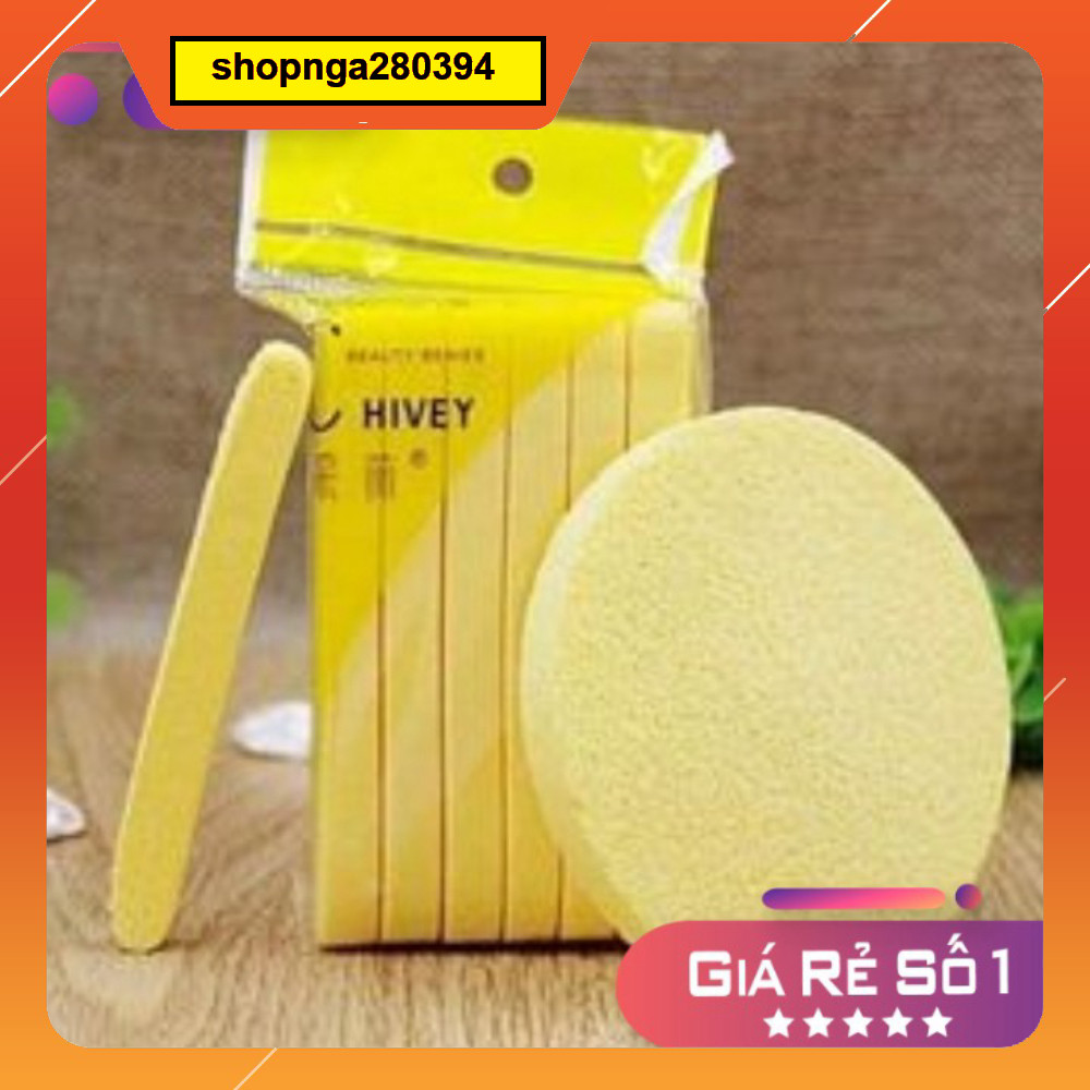 Miếng mút rửa mặt -Bọt biển - rửa mặt Chivey 12 miếng