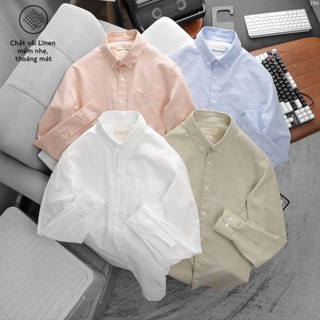 Áo Sơ mi Nam Tay Dài ICONDENIM Linen Collection SMID0239