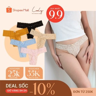 Quần lót nữ, quần lọt khe LAMLUY thiết kế ren mềm mịn, gợi cảm 1Q4T12