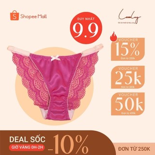 Quần lót nữ LAMLUY dây lụa 1Q03NM