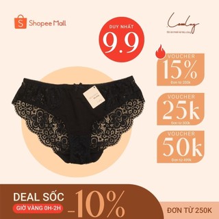 Quần lót nữ LAMLUY full mông thiết kế thun phối ren 1Q02NM