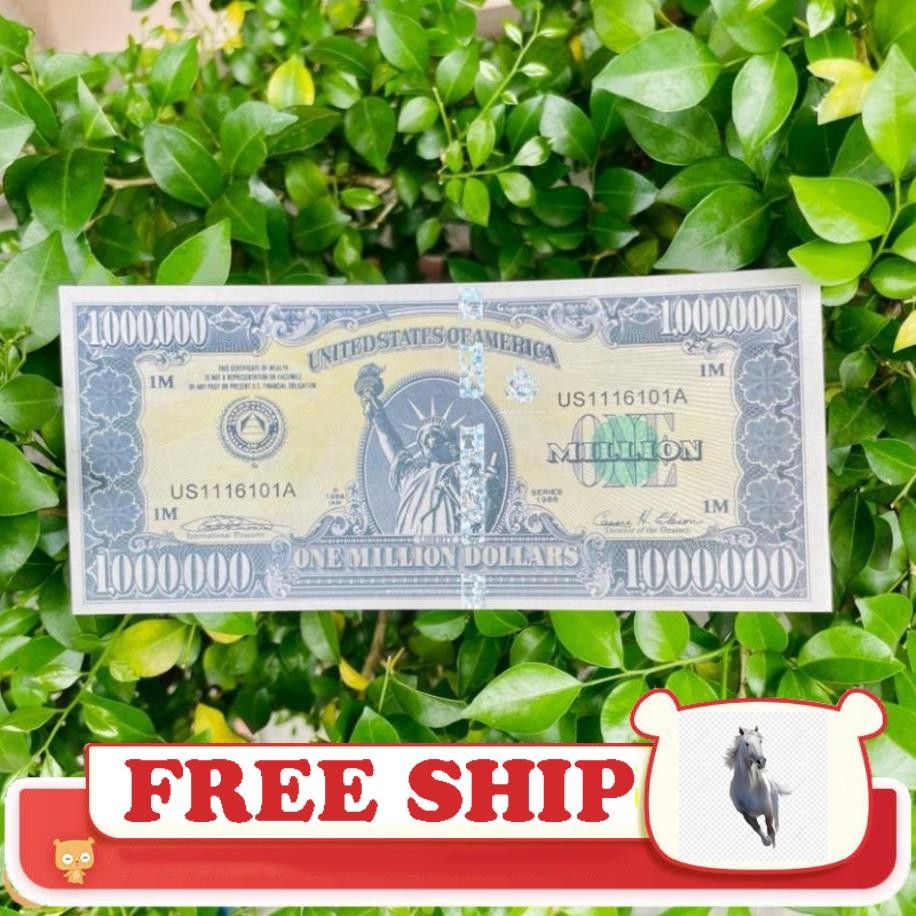 Tiền 1 triệu đô đại bàng, 1 triệu usd Siêu cấp có bảo an lưu niệm phong thủy may mắn Tặng bao đỏ