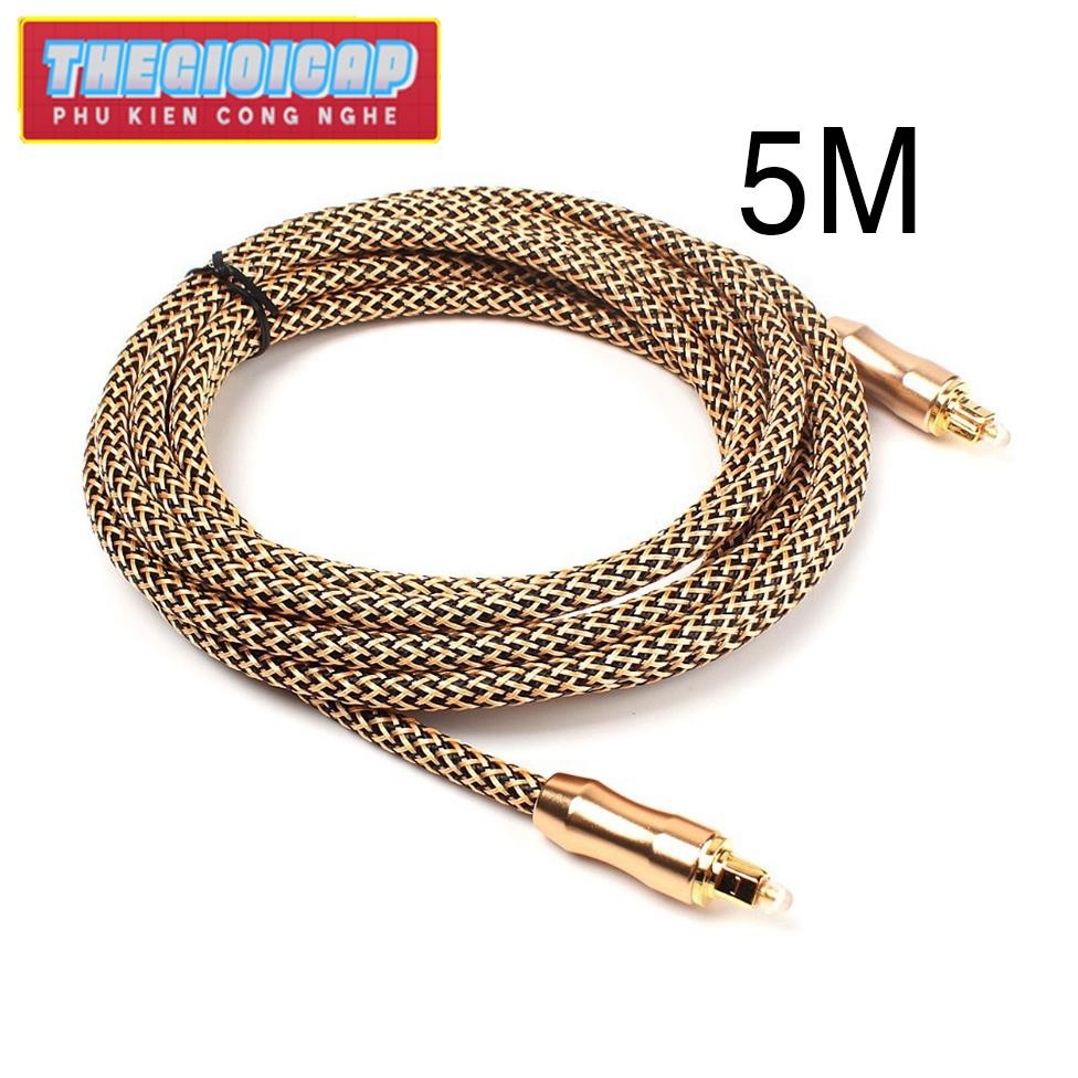Cáp quang Audio ETK dài 5m (Cable Toslink OPTICAL)