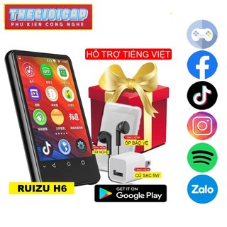 Máy nghe nhạc android mp4 màn hình cảm ứng 4.0 inch bluetooth wifi ruizu h6 - bản quốc tế