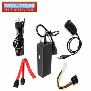 Bộ chuyển đổi cáp USB 2.0 sang IDE SATA (Đen)