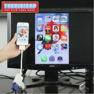 Cáp chuyển đổi cổng kết nối   sang VGA (Trắng)