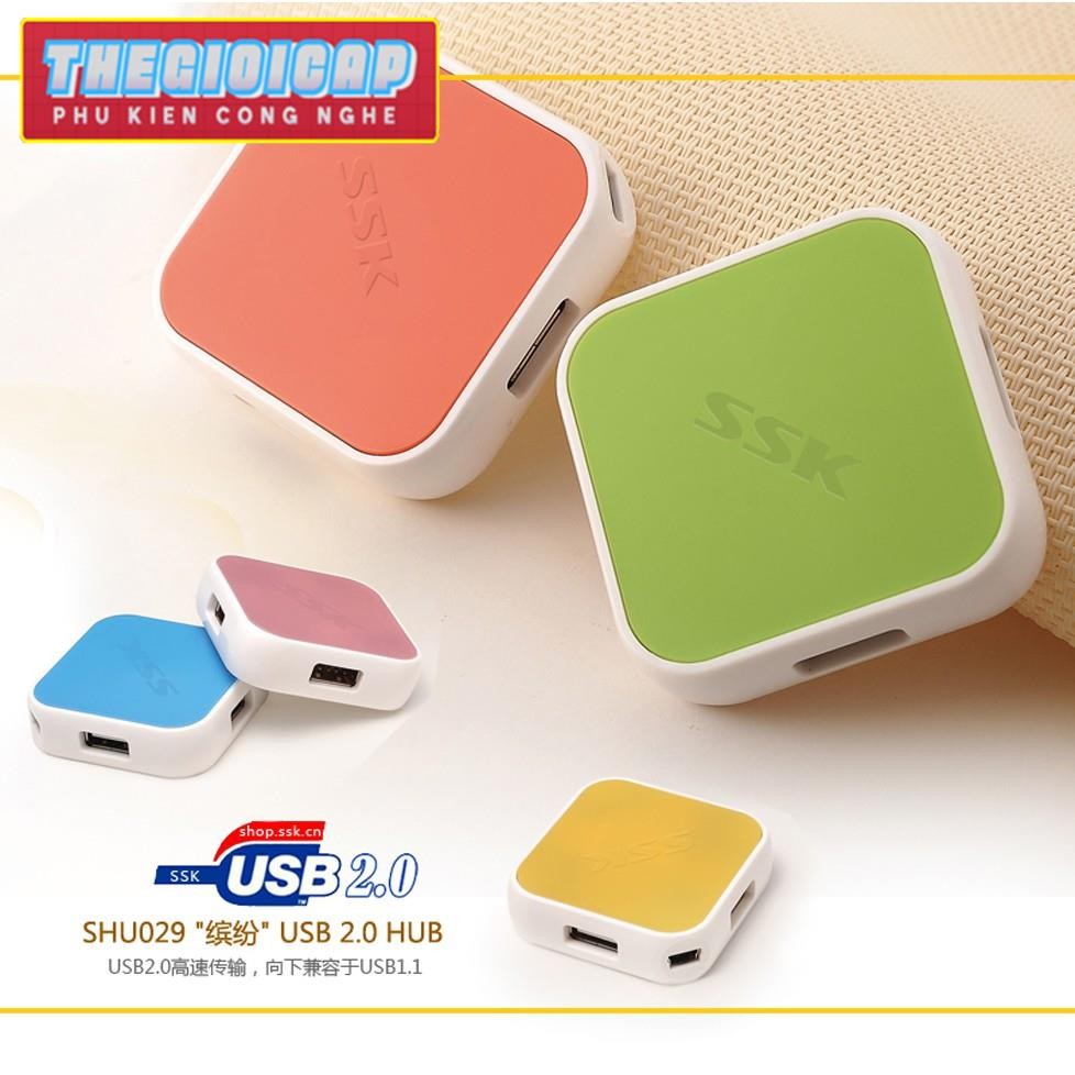 Hub USB 2.0 4 cổng SSK 029