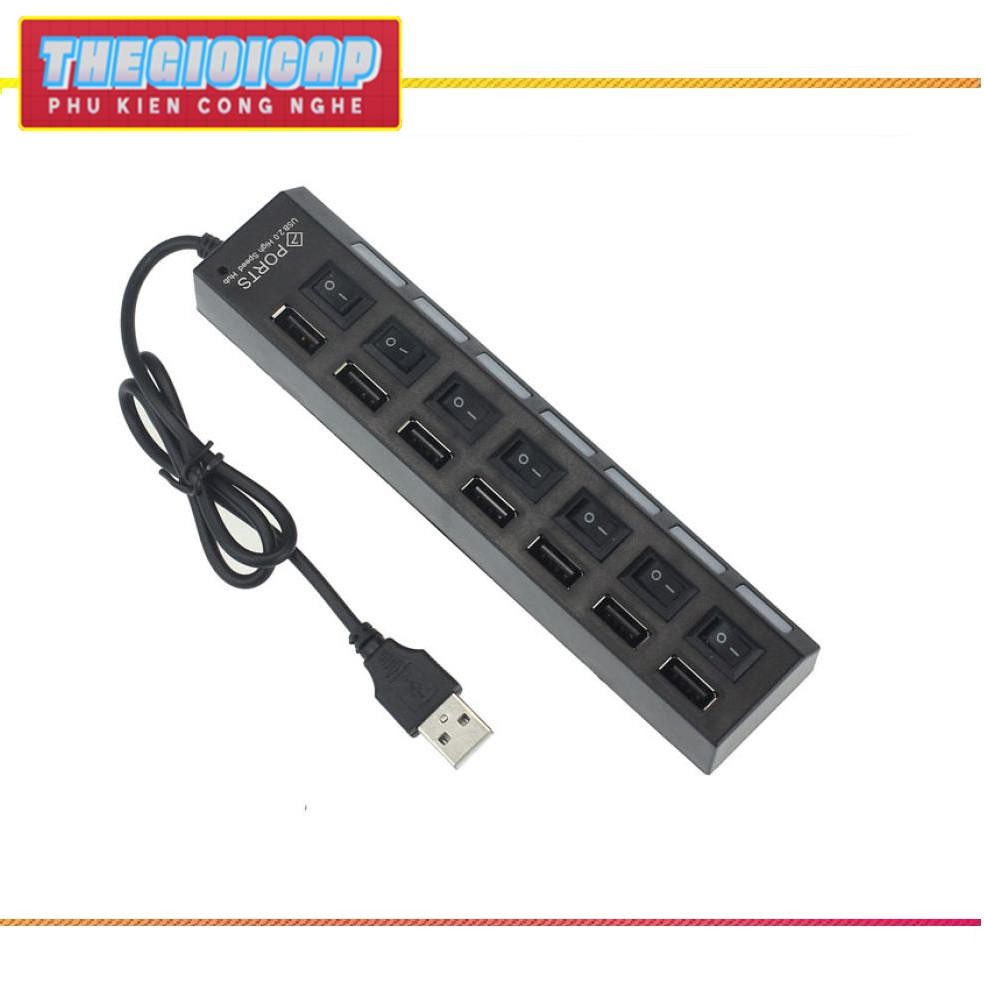Hub USB 7 cổng có công tắc