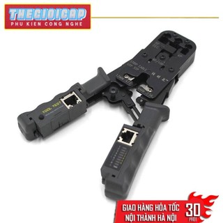 Kìm mạng đa năng rj45, rj11, rj12 + chức năng test dây mạng ht-022