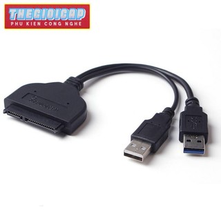 Cáp chuyển Sata to 2 đầu USB 3.0 và 2.0