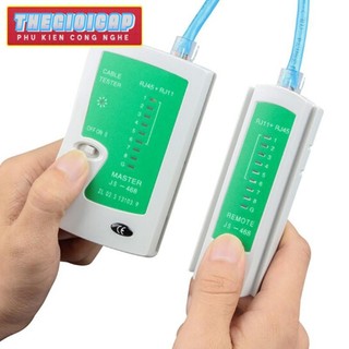Hộp test mạng đa năng China RJ11/45 (Trắng phối xanh)